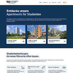 Website für Studenten-Apartments